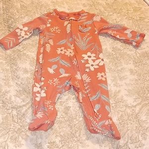 Carters baby girl zip up sleeper